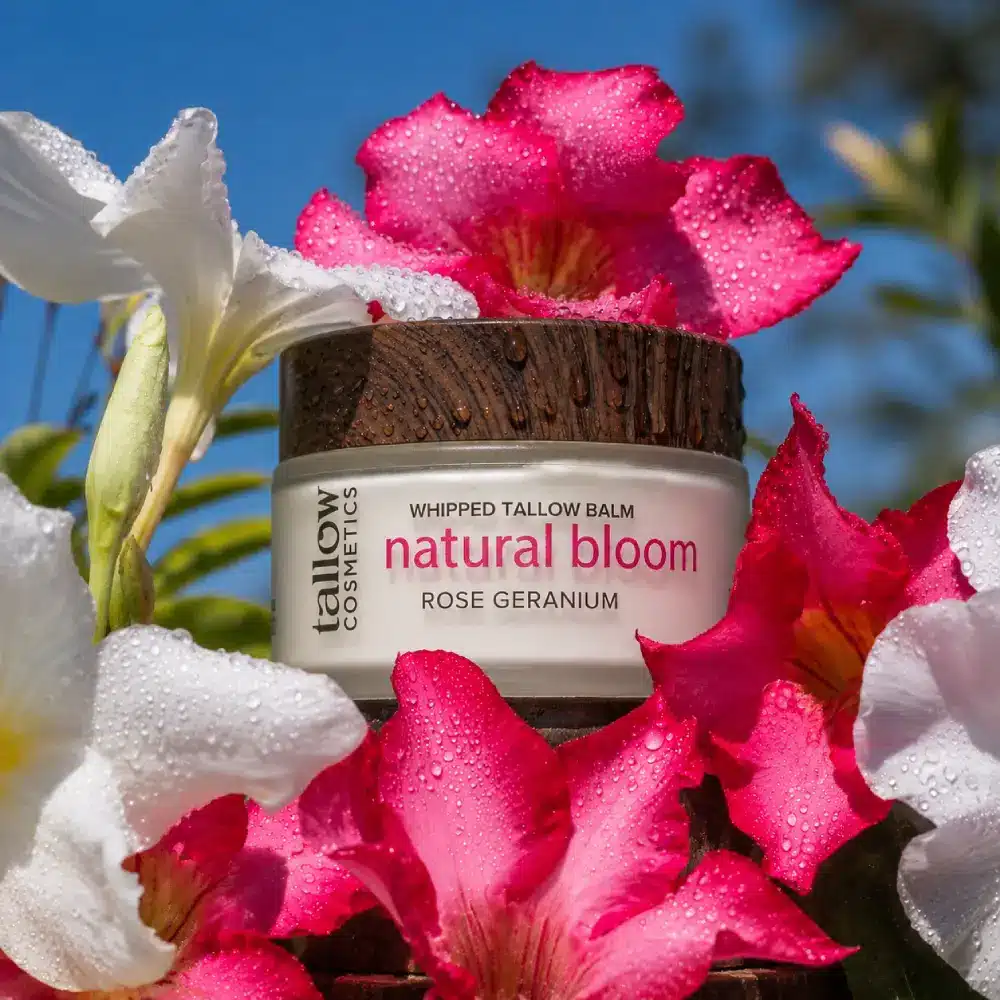 whipped tallow skincare jar of tallow balm